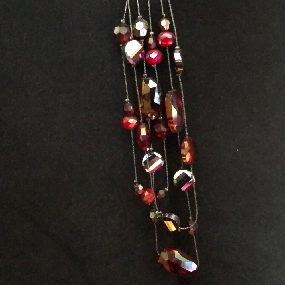 Red and Silver Necklace - Picture 4 of 5